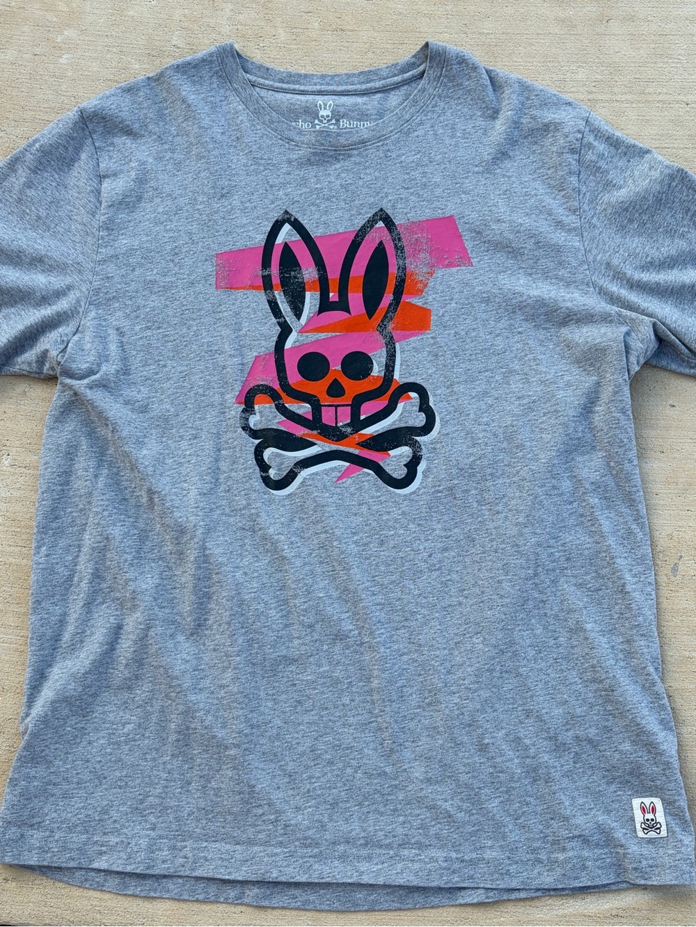 Psycho Bunny Heather Gray Tee size 7